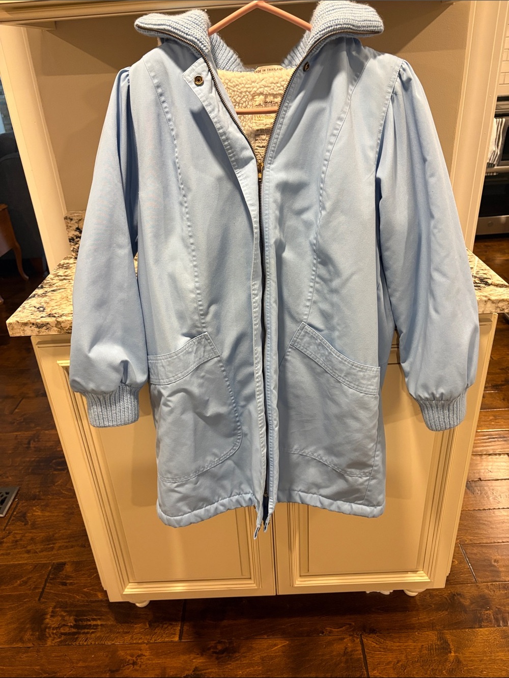 Vintage 80s JCPenney Windsor Bay Sherpa Lined hooded coat